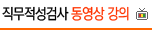 직무적성검사 동영상 강의